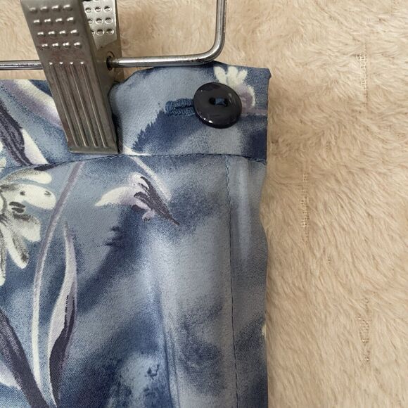 VTG All That Jazz Mini Blue Floral Skirt Sz 5/6‎ Cottagecore See Measurements - Picture 8 of 10